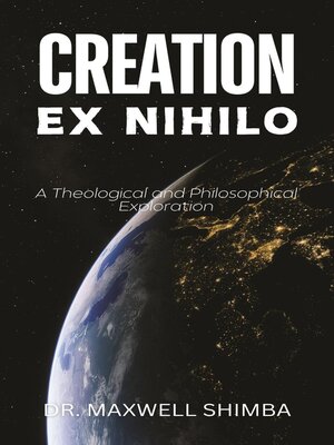 cover image of Creation Ex Nihilo
